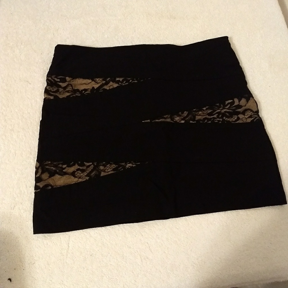 Lacey mini skirt